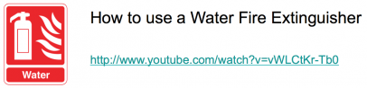Water EX sign
