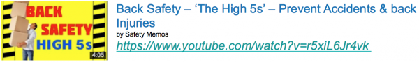 Back safety High 5s